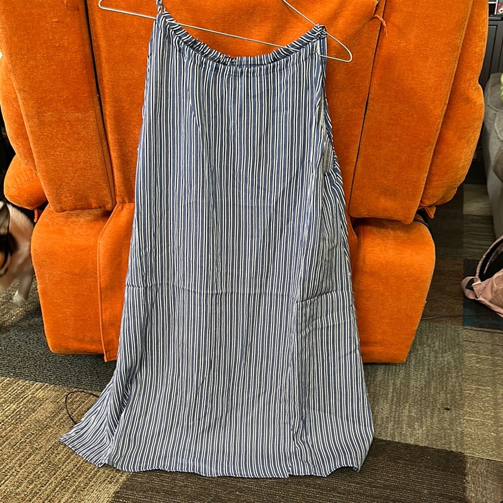 Knotsisters Striped Blue and White Women's Summer Dress